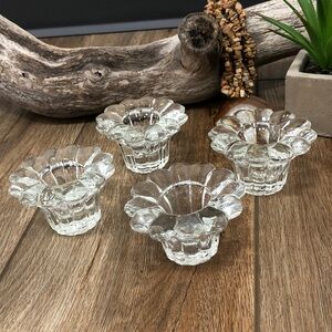 Forever Crystal Set of 4 Votive Glass Candle Holders